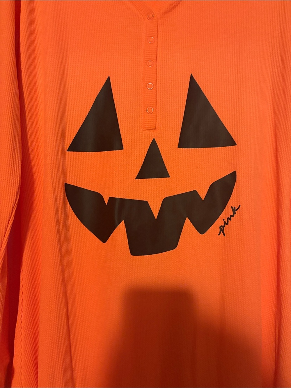 Victoria's Secret PINK Neon Orange Sleep Thermal - Picture 4 of 5